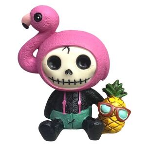 Furrybones Figurine Flamingo Skeleton Pineapple Collectible Decor Gothcore NIB